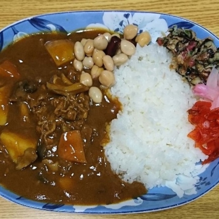 玉ねぎがない日の「カレーライス」